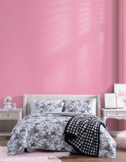 Betsey Johnson Unisex Floral Vineyard King Quilt Sham Set Black Accessories X2J0V4413 Betsey Johnson Jewelry