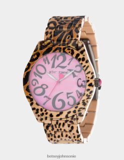 Betsey Johnson Women Betsey Time Lover Watch Leopard Jewelry X2J0V4344 Betsey Johnson Jewelry