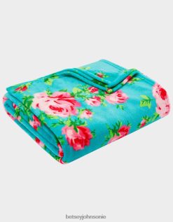 Betsey Johnson Women Bouquet Day Aqua Throw Blanket Multi Accessories X2J0V4397 Betsey Johnson Ireland
