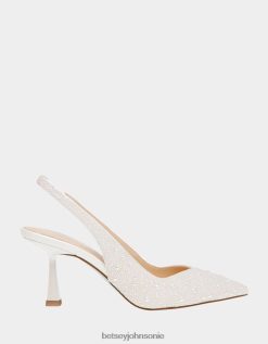 Betsey Johnson Women Clark Ivory Shoes X2J0V475 Betsey Johnson Wedding Shoes