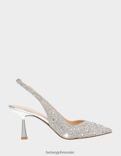 Betsey Johnson Women Clark Silver Shoes X2J0V418 Betsey Johnson Wedding Shoes
