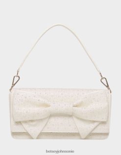 Betsey Johnson Women Convertible Bow Bag Ivory Accessories X2J0V4218 Betsey Johnson Jewelry
