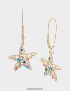 Betsey Johnson Women Cruise Control Starfish Hook Earrings Multi Jewelry X2J0V4318 Betsey Johnson Wedding Shoes