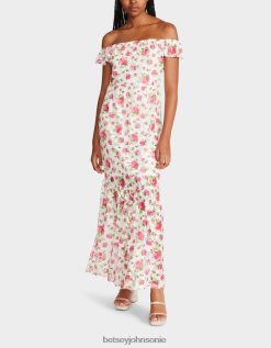 Betsey Johnson Women Floral Overload Maxi Dress White Clothing X2J0V4274 Betsey Johnson Ireland