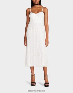 Betsey Johnson Women Garden Vibes Corset Midi Dress White Multi Clothing X2J0V4281 Betsey Johnson Jewelry