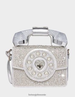 Betsey Johnson Women Kitsch Million Stars Phone Bag Silver Accessories X2J0V4202 Betsey Johnson Ireland
