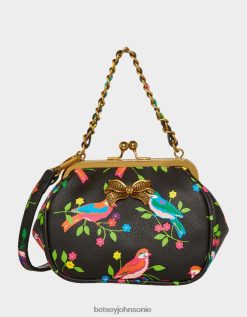 Betsey Johnson Women Lil' Nugget Kiss Lock Bag Black Multi Accessories X2J0V4251 Betsey Johnson Jewelry