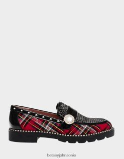 Betsey Johnson Women Mariam Red Plaid Shoes X2J0V428 Betsey Johnson Ireland