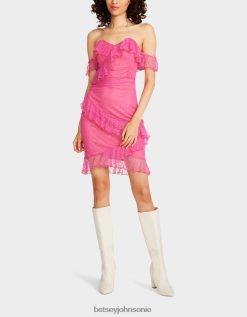 Betsey Johnson Women Meshing Around Strapless Mini Dress Pink Clothing X2J0V4279 Betsey Johnson Wedding Shoes