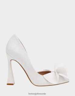 Betsey Johnson Women Nobble Ivory Shoes X2J0V484 Betsey Johnson Wedding Shoes