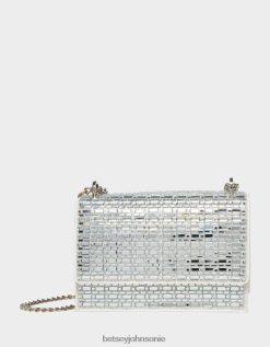 Betsey Johnson Women Shine On Convertible Flap Bag Ivory Accessories X2J0V4242 Betsey Johnson Jewelry