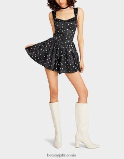 Betsey Johnson Women Skulltastic Romper Black Clothing X2J0V4277 Betsey Johnson Ireland