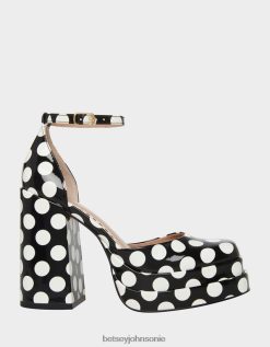 Betsey Johnson Women Tootsy Black Polka Dot Shoes X2J0V472 Betsey Johnson Wedding Shoes