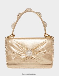 Betsey Johnson Women X Marks The Spot Top Handle Bag Gold Accessories X2J0V4250 Betsey Johnson Ireland