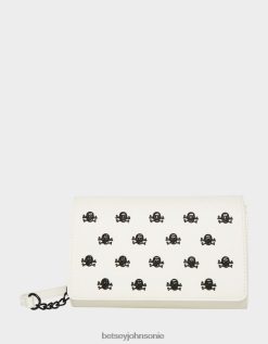 Betsey Johnson Women Xo Skull Crossbody White Accessories X2J0V4245 Betsey Johnson Jewelry